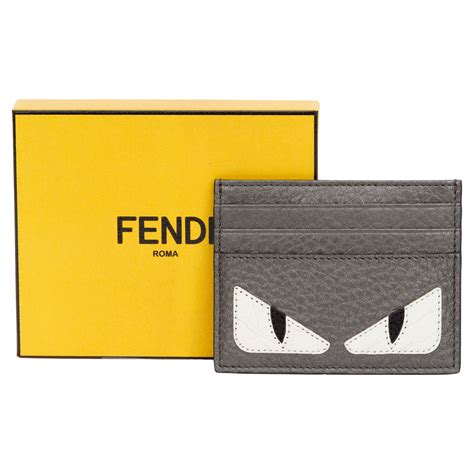 fendi monster credit card holder|fendi card holder with chain.